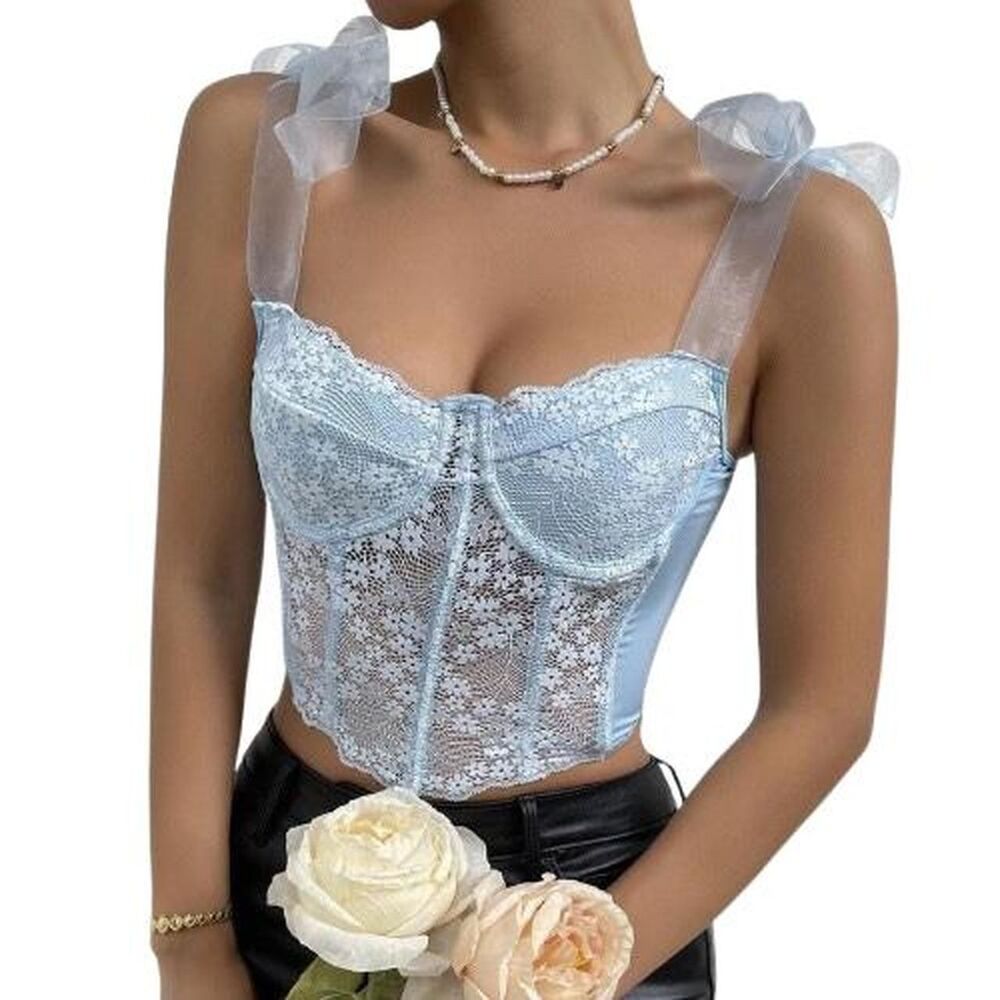 Shein Women's Blue corset
